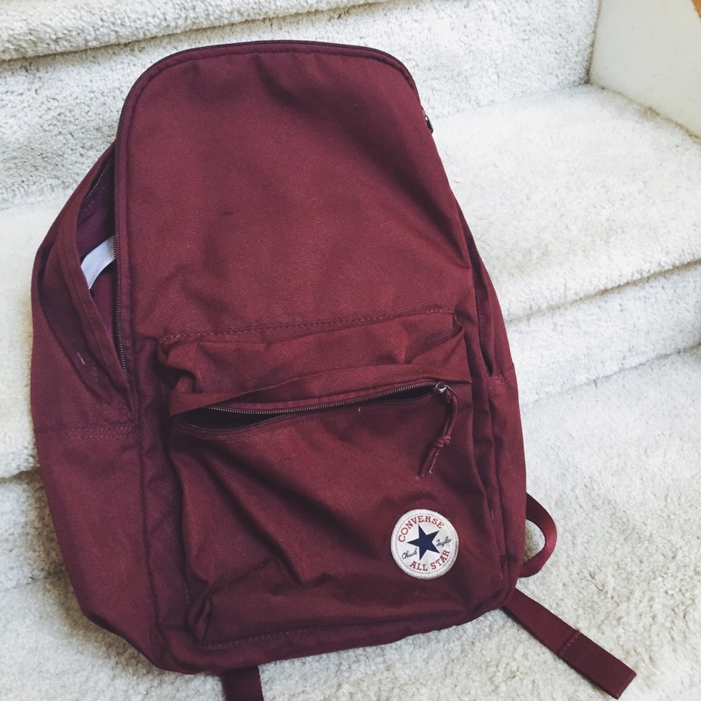 Burgundy Converse BookBag